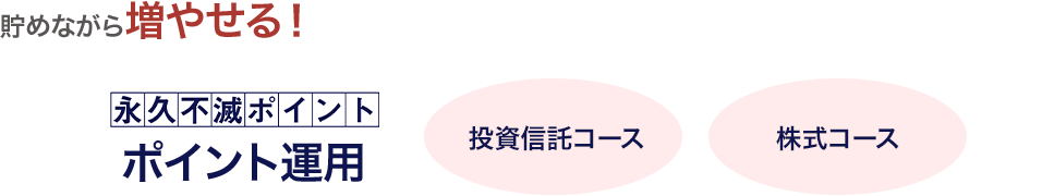 ポイント運用もできる！