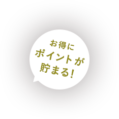 お得にポイントが貯まる